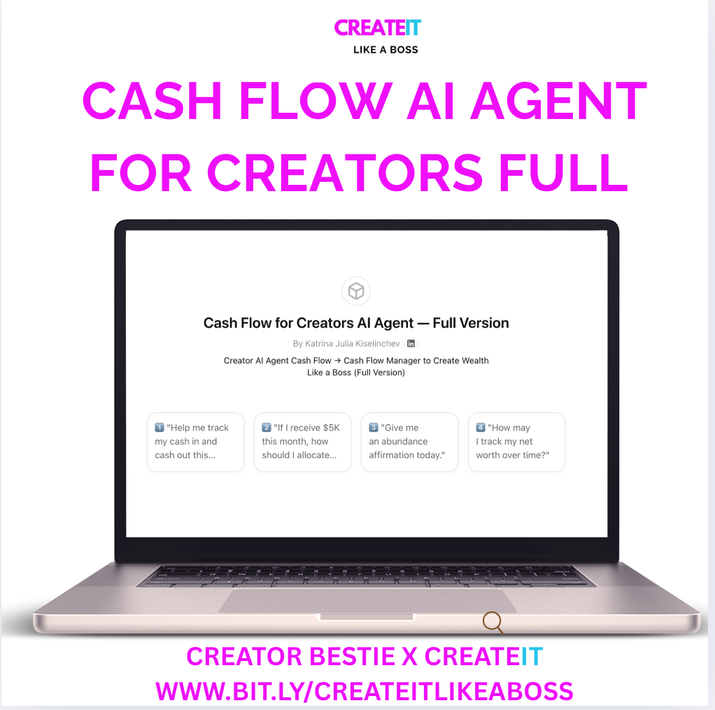 Cash Flow for Creators AI Agent — Full Version
