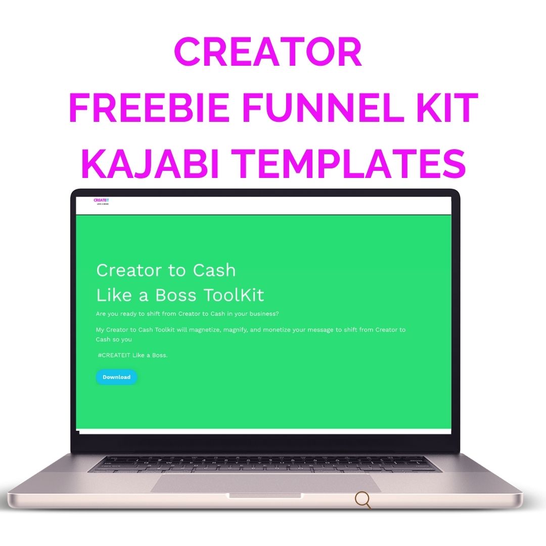 Creator Funnel Kit for Freebies Kajabi Template