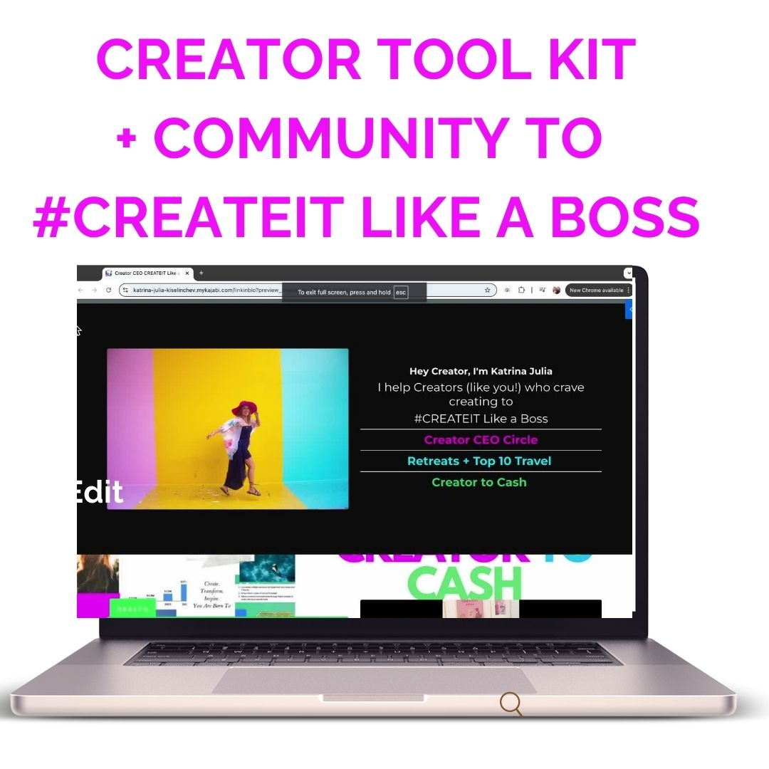 Creator Tool Kit for Creators to Create a Life and Business You Love