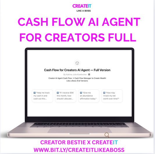 Cash Flow for Creators AI Agent — Full Version